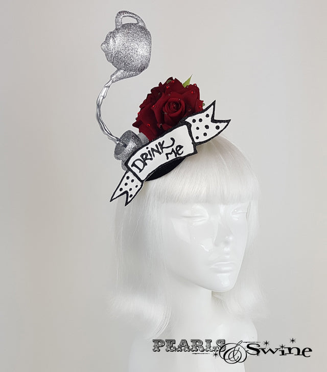 Mad Hatters Tea Party Fascinator, surreal hats for sale UK