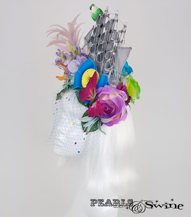 Marie Antoinette Ship Headpiece Royal Ascot hat