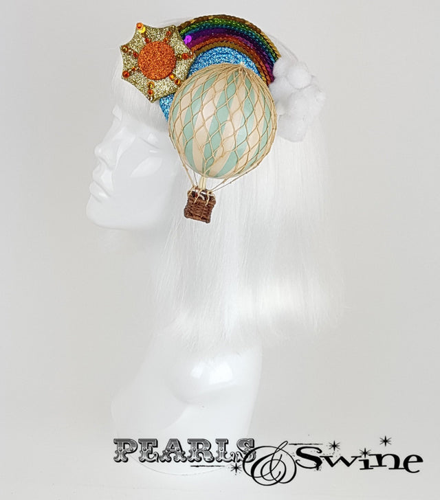 hot air balloon headpiece fascinator