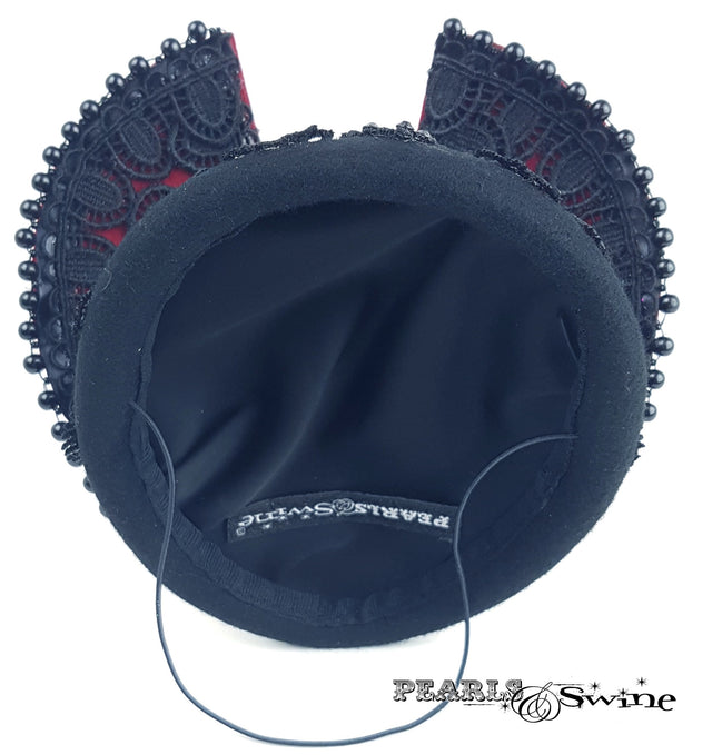 Satin lined ladybird hat