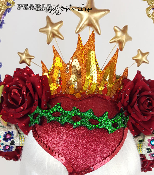 Virgin Mary Mexican Guadalupe glitter headpiece