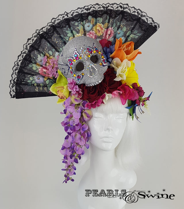 Day of the Dead Sugar Skull Hat "Cráneo del Azúcar"