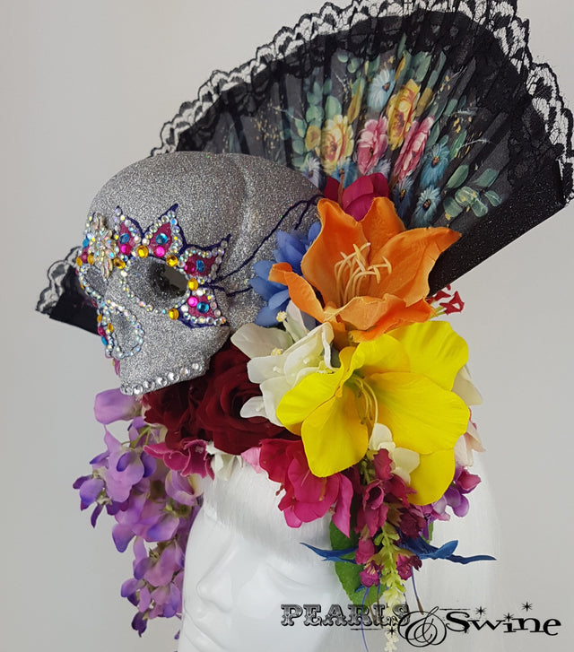 Day of the Dead Sugar Skull Hat "Cráneo del Azúcar"