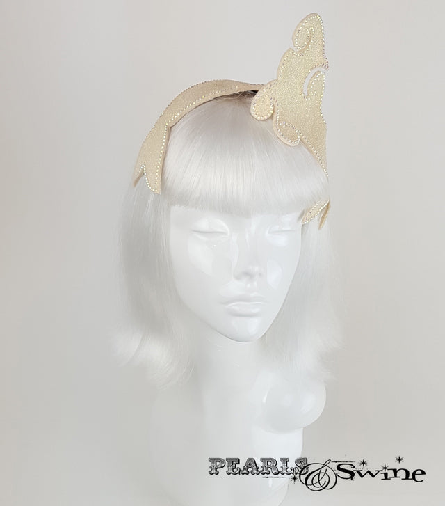 Vintage inspired glitter mermaid whimsical headpiece