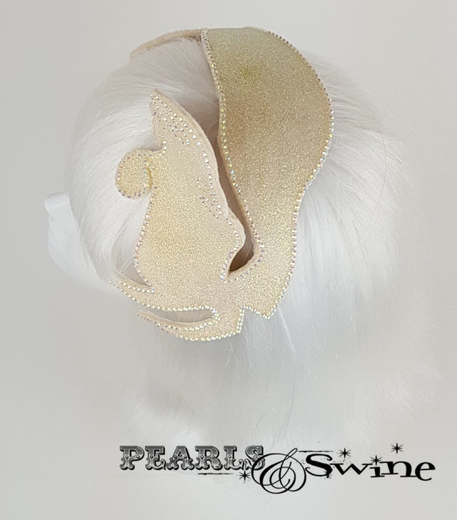 Vintage inspired glitter mermaid quirky headpiece