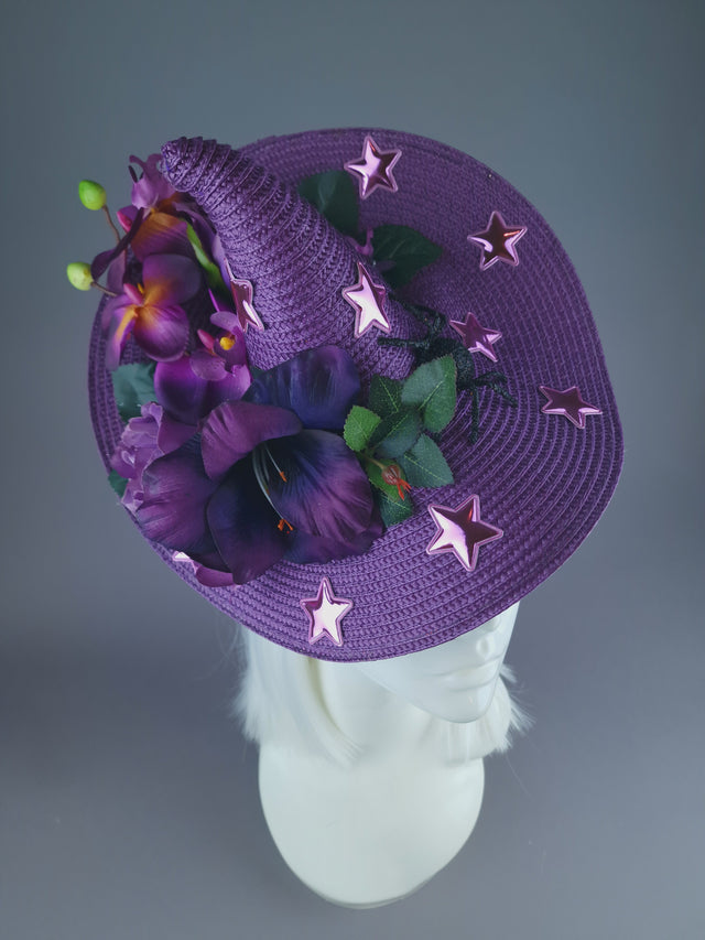 Pearls & Swine: Purple Flower Witches Hat