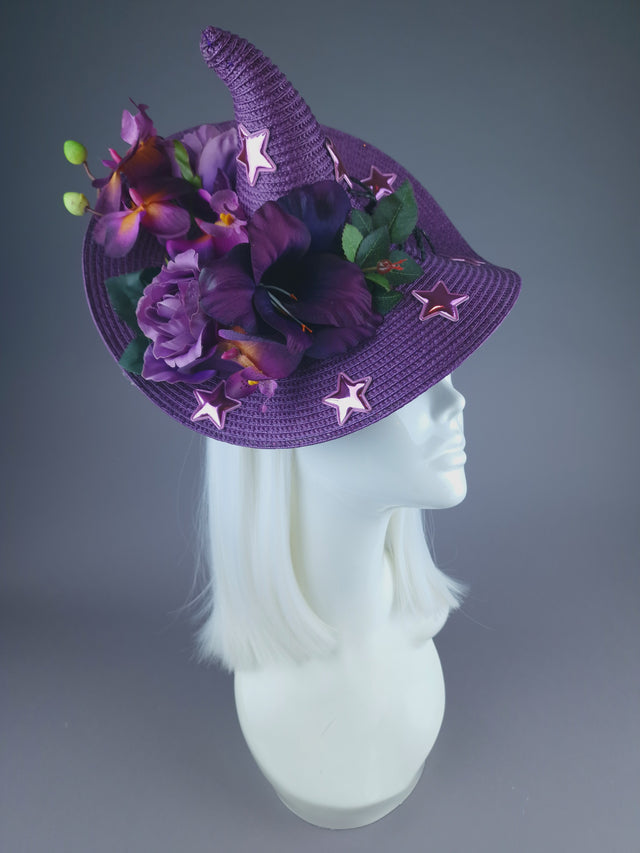 Pearls & Swine: Purple Flower Witches Hat