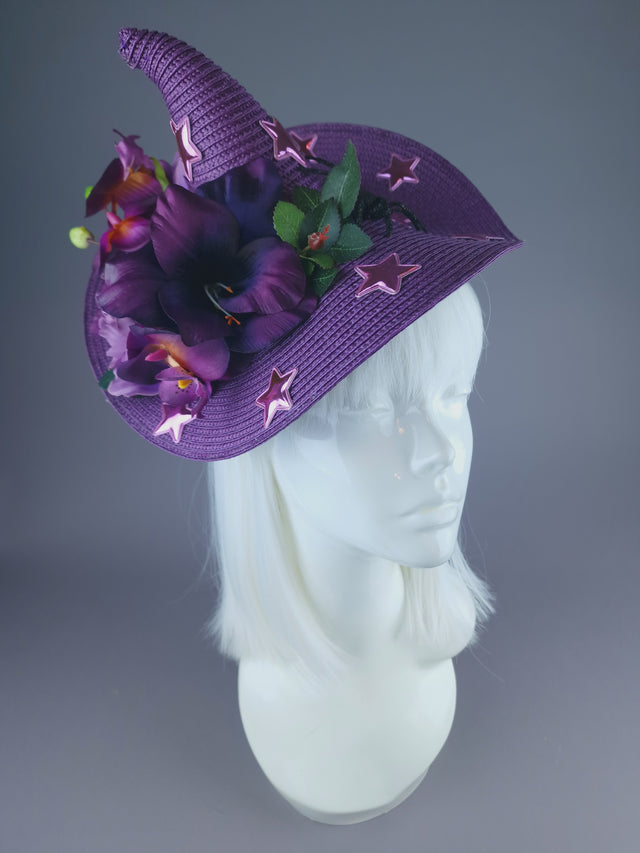 Pearls & Swine: Purple Flower Witches Hat