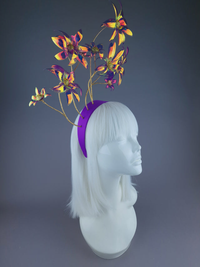 Pearls & Swine: Iridescent Flower Headdress "Remembering Spring"