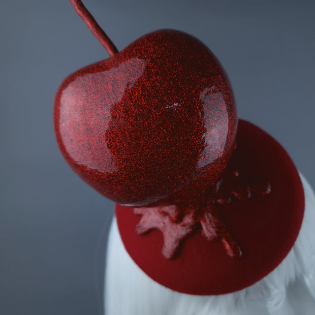 "Lush" Giant Cherry Fruit Food Fascinator Hat