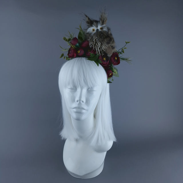 "Tawny" Owl & Flower Headdress