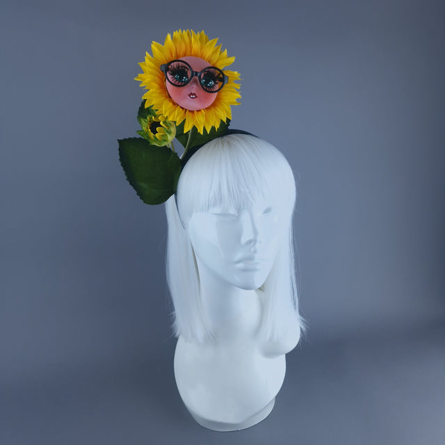 "Sunii" Dollface Sunflower Headband