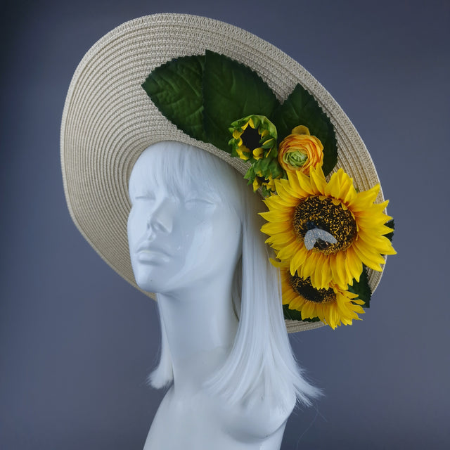 "Cover Me In Sunshine" Wide Brim Summer Sun Hat