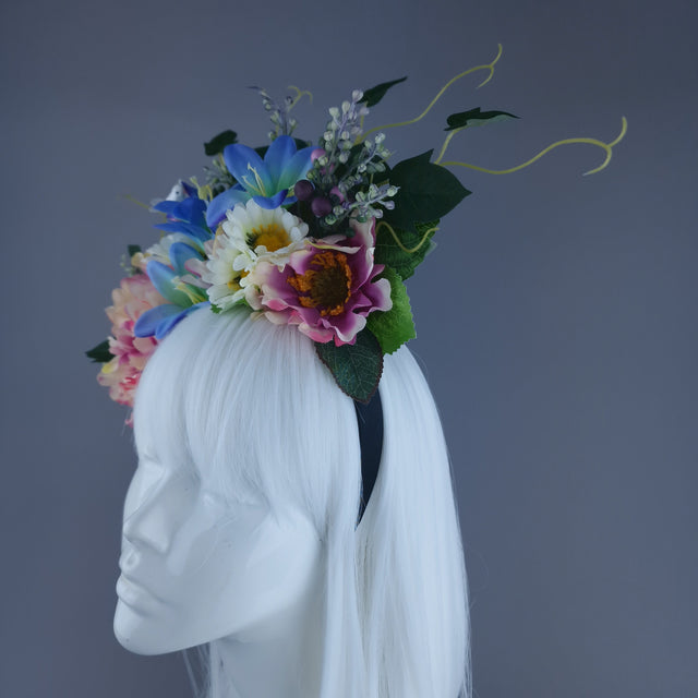 "Jiya" Flower Crown Headband Headpiece