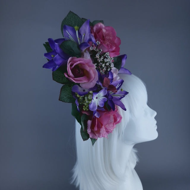 "Naenia" Flower Crown Headband Headpiece