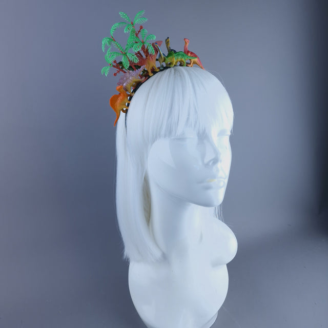 "Big Bang" Dinosaurs & Trees Headpiece