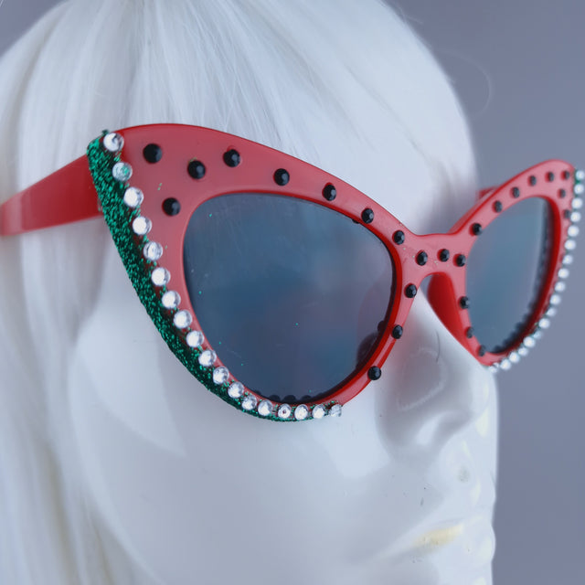 "Freedom" Watermelon Cat Eye Sunglasses (Charity)
