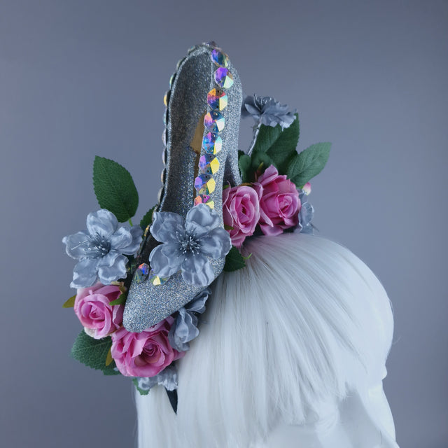 "Cinderella" Shoe Heel Rose Headdress
