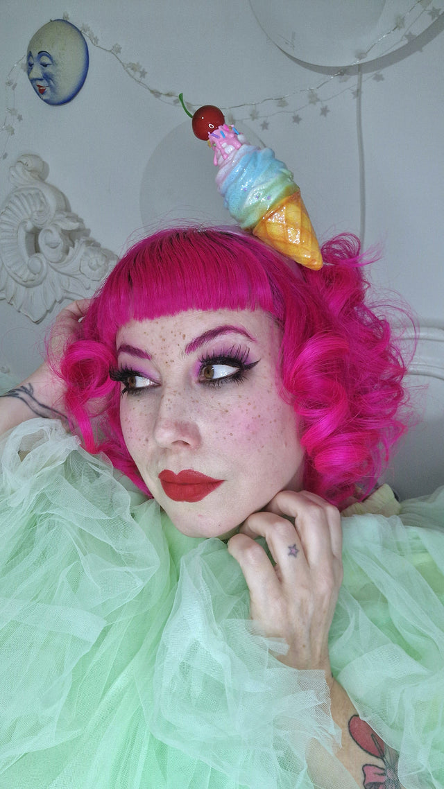 Pearls & Swine: Ice-cream & Cherry Headdress