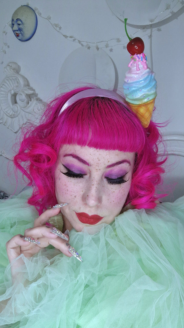 Pearls & Swine: Ice-cream & Cherry Headdress