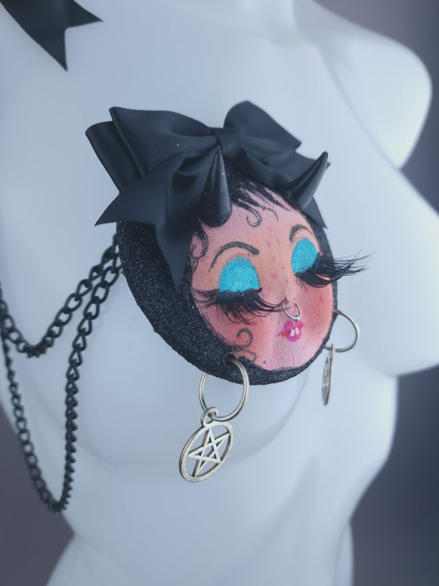 Devil Dollface Necklace Brooch Jewellery