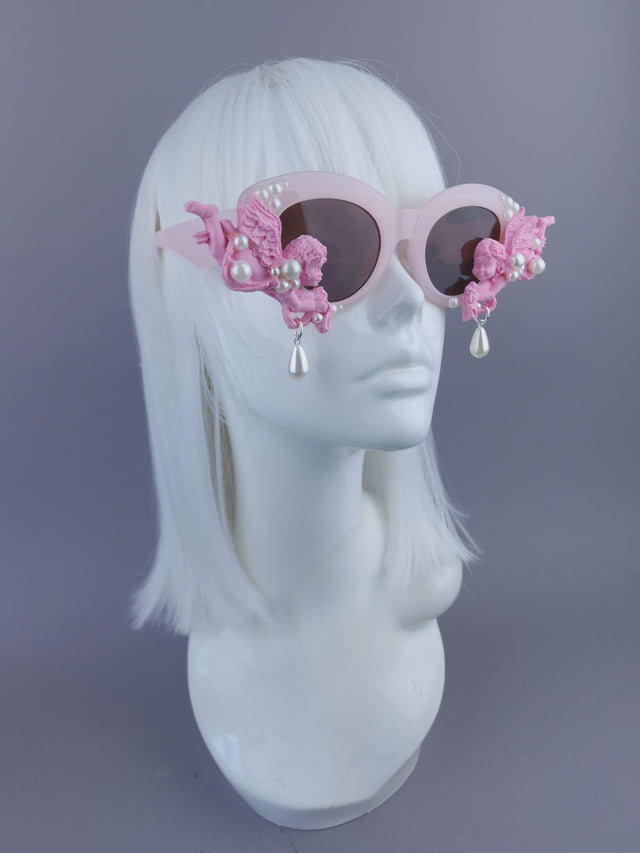 Pearls & Swine: Pink Cherub & Pearl Sunglasses