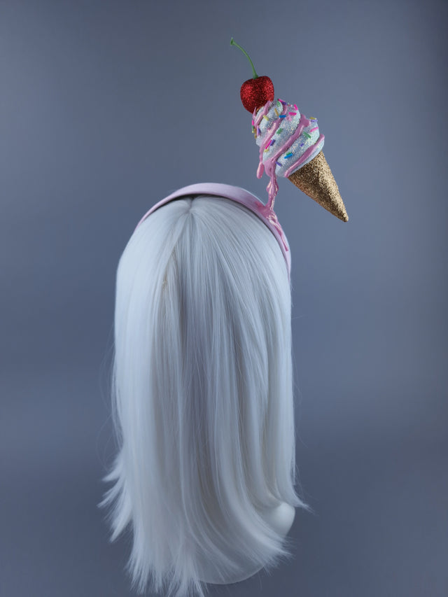 "Messie"Dripping Ice-cream & Cherry Headdress