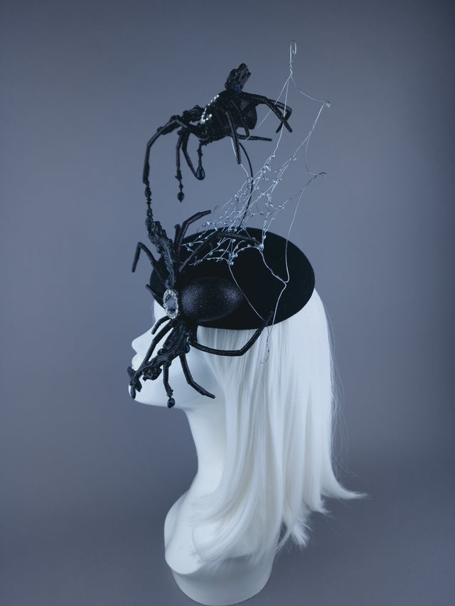 "Hunt" Spiders & Web Fascinator Hat