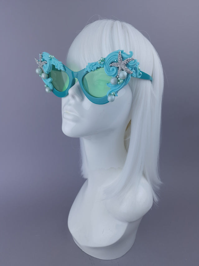 Pearls & Swine: Bespoke Commission Mermaid Headdress with Sunglasses