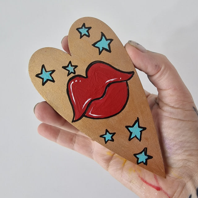 Bink Neptune: Original Lips Painting "Smooch"