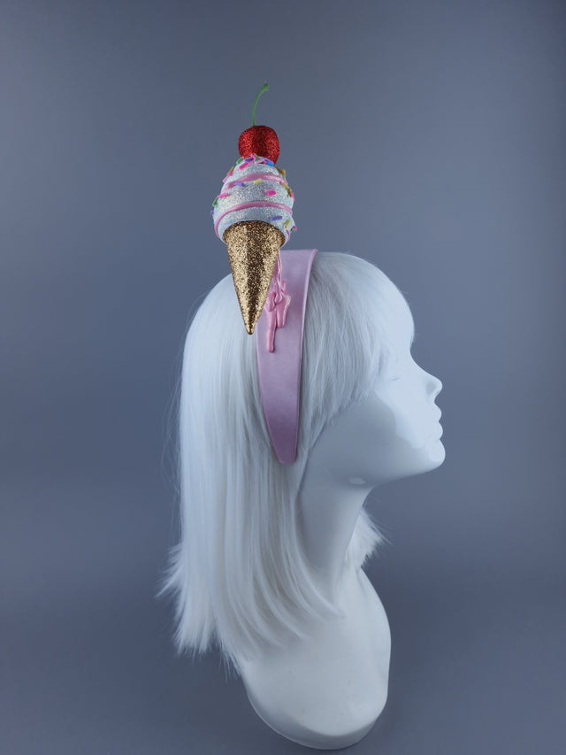 "Messie"Dripping Ice-cream & Cherry Headdress