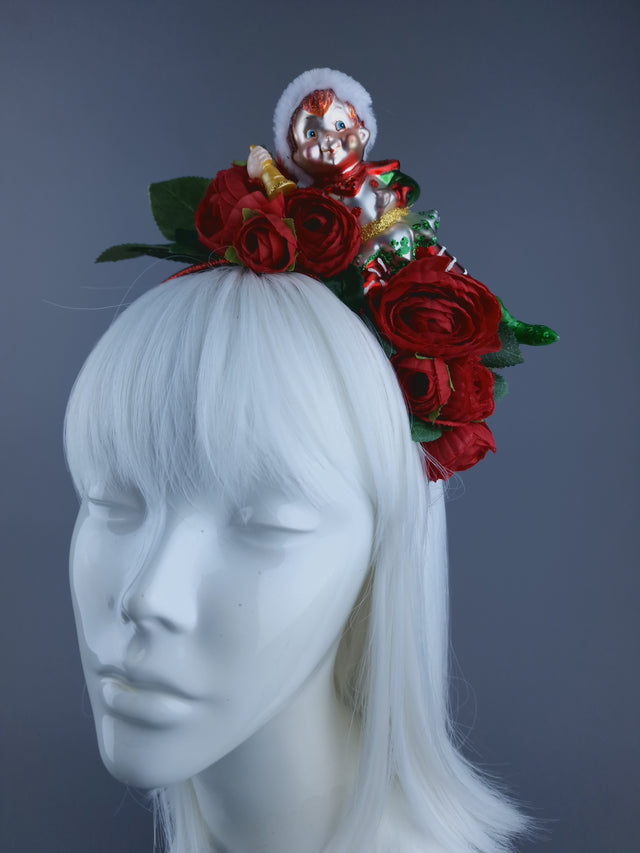 Elf & Roses Xmas Headdress