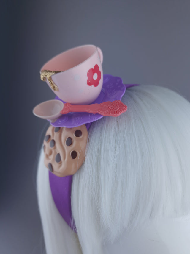 Colourful Tea & Cookie Headpiece