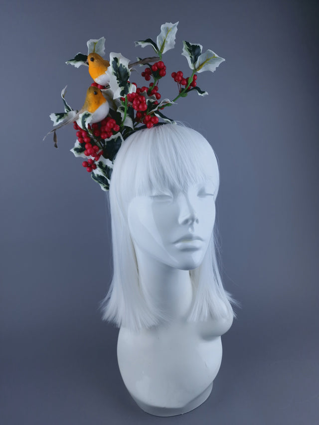 Robins & Holly Xmas Headdress