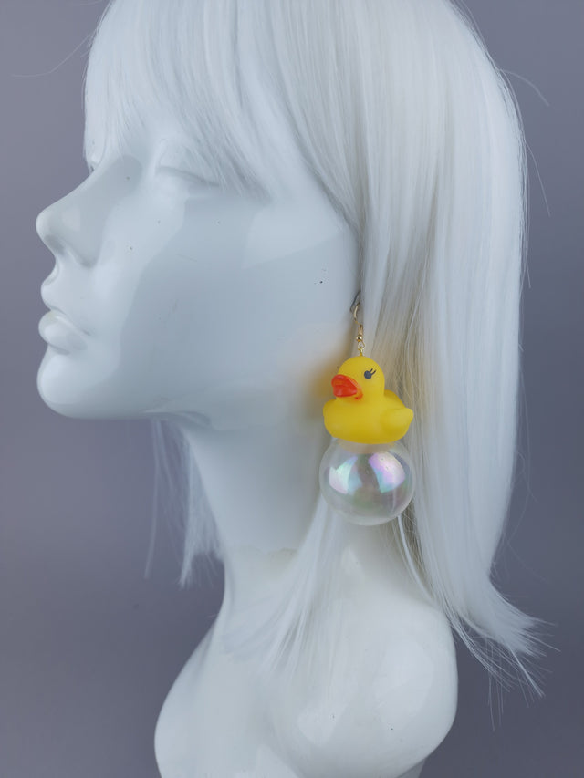 Duck & Bubble Earrings Jewellery