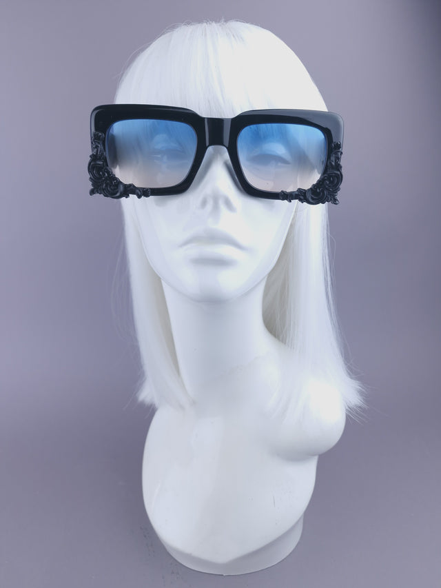 Pearls & Swine: Unisex Square Filigree Sunglasses