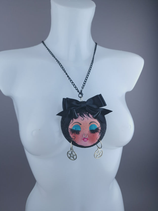 Devil Dollface Necklace Brooch Jewellery