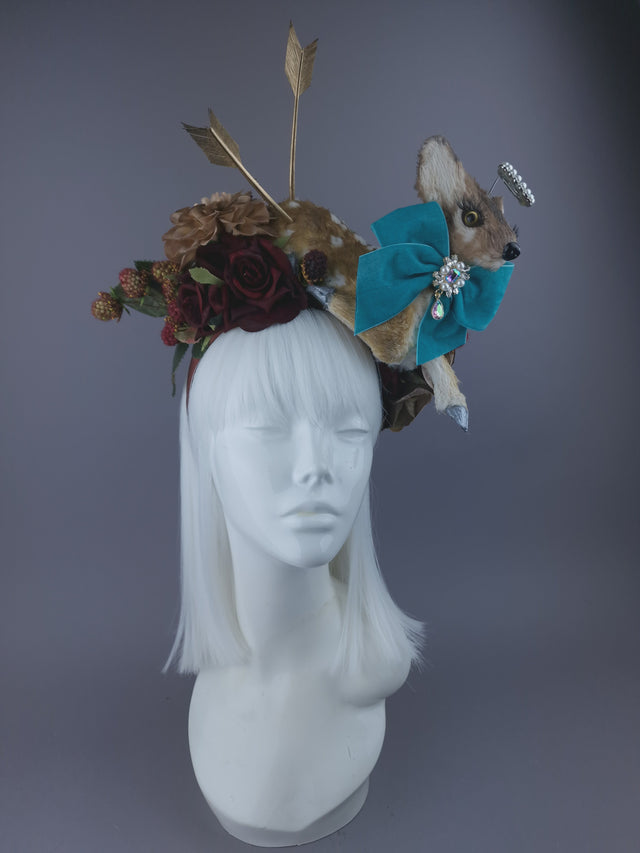Pearls & Swine: Headpiece Faux Deer Fawn Floral "Dearest"