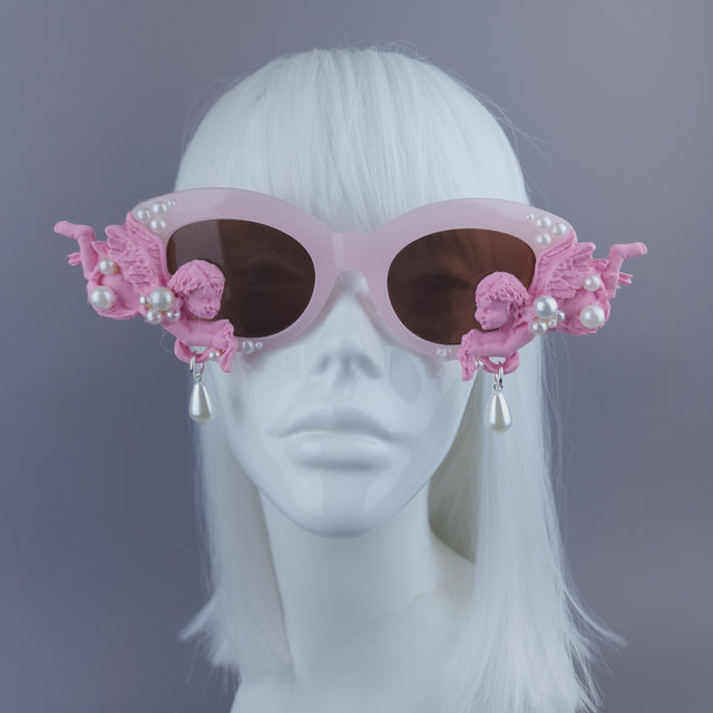 Pearls & Swine: Pink Cherub & Pearl Sunglasses