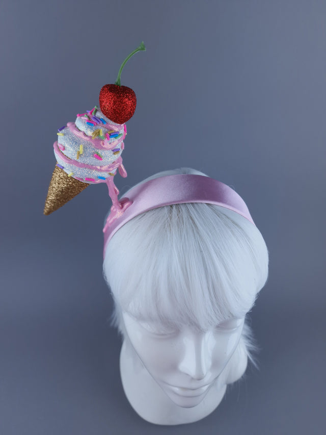 "Messie"Dripping Ice-cream & Cherry Headdress