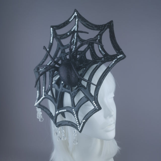 Pearls & Swine: Spider Web Crystal Headdress "Cobweb"