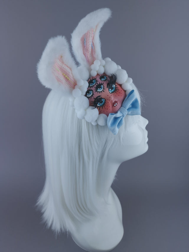"Malocchio" Dollface Bunny Ear Mini Fascinator