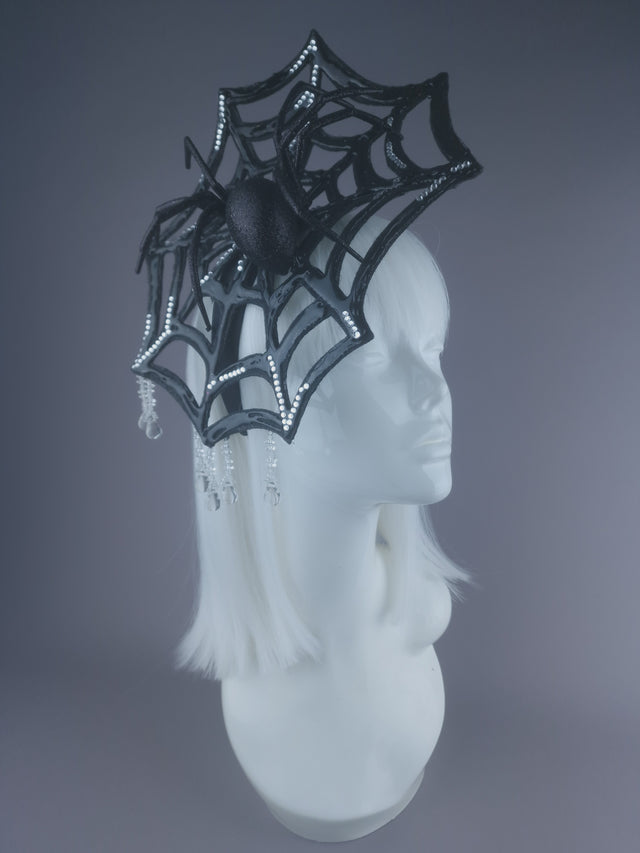 Pearls & Swine: Spider Web Crystal Headdress "Cobweb"