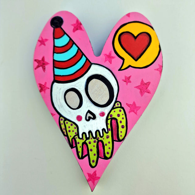 Bink Neptune: Original Dead Clown Painting "Smitten"