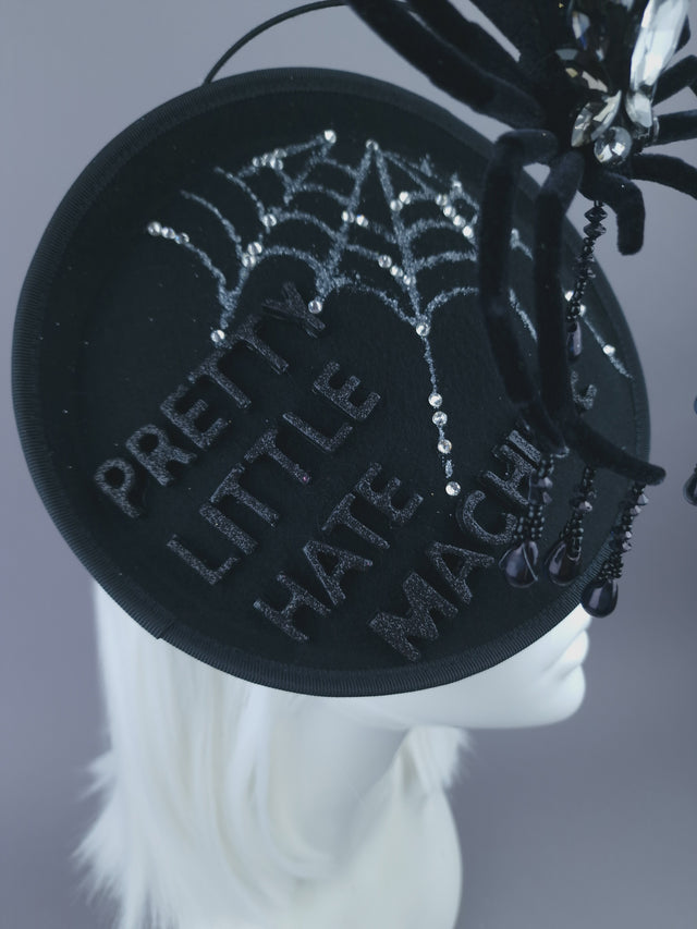 "Pretty Little Hate Machine" Spider & Quote Hat