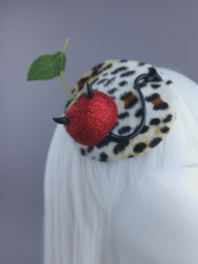 Cherry Devil Mini Fascinator