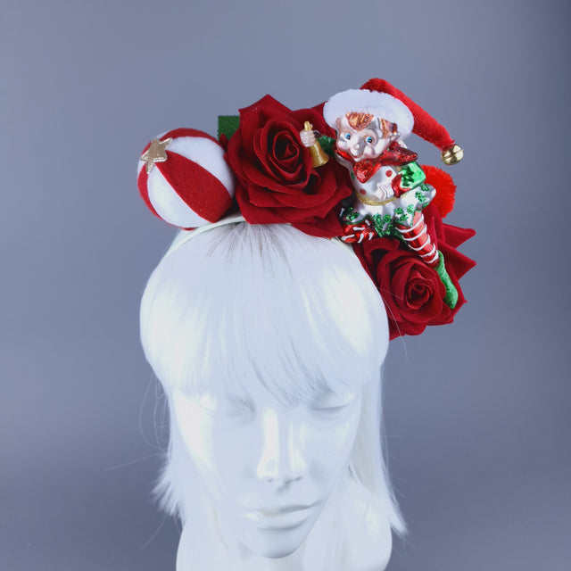 Elf & Roses Xmas Headdress