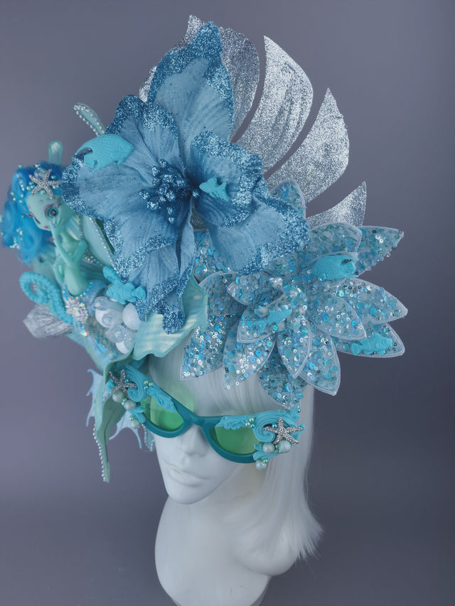 Pearls & Swine: Bespoke Commission Mermaid Headdress with Sunglasses