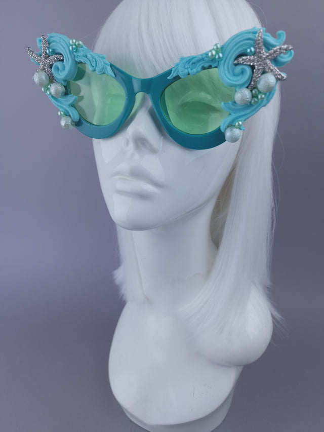 Pearls & Swine: Bespoke Commission Mermaid Headdress with Sunglasses