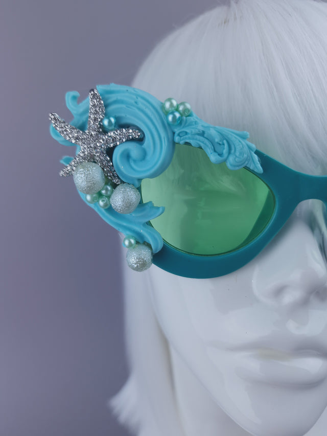 Pearls & Swine: Bespoke Commission Mermaid Headdress with Sunglasses
